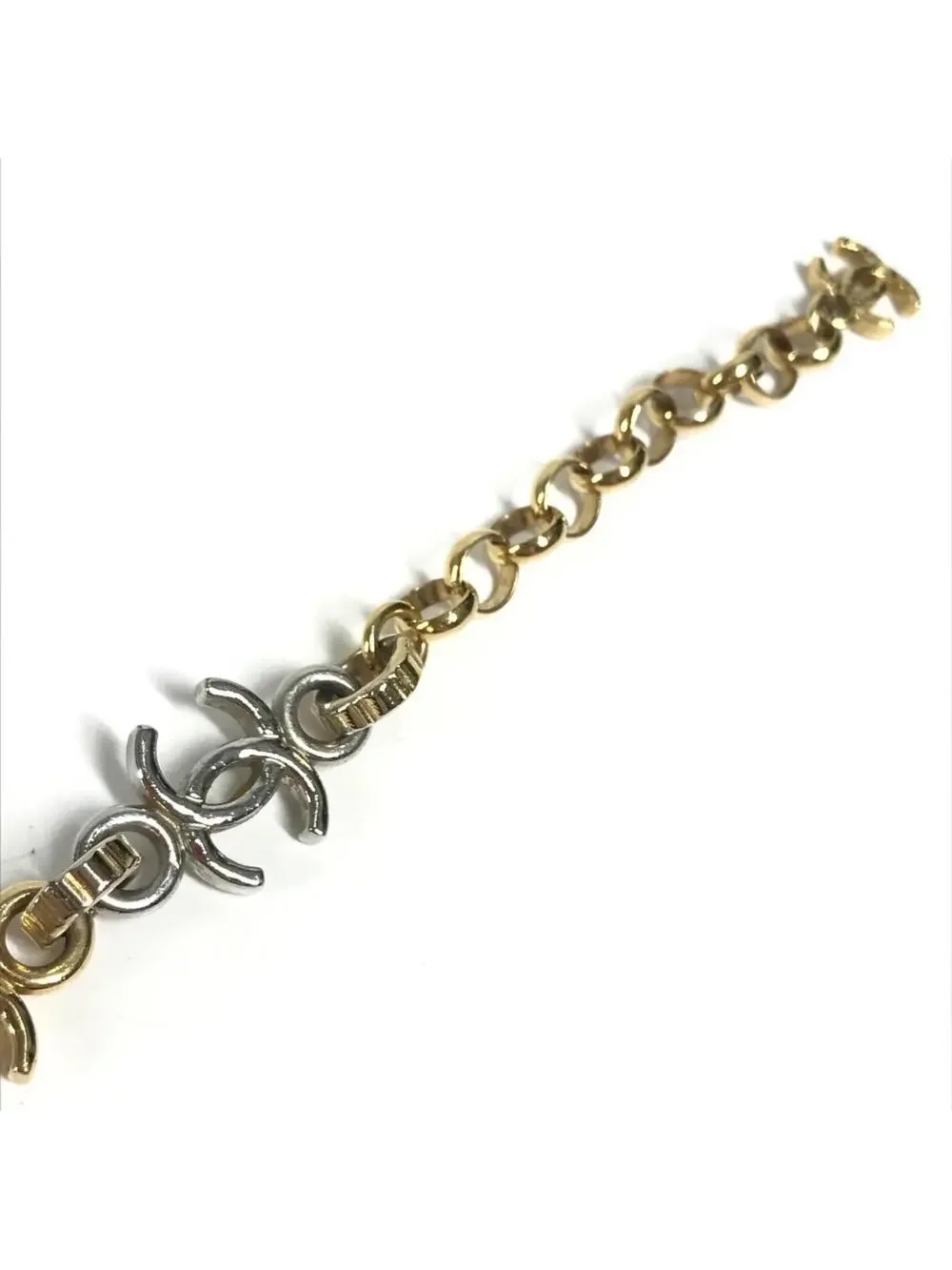 Chanel Cc Logo Chain Bracelet Gold-Tone #327636C13B